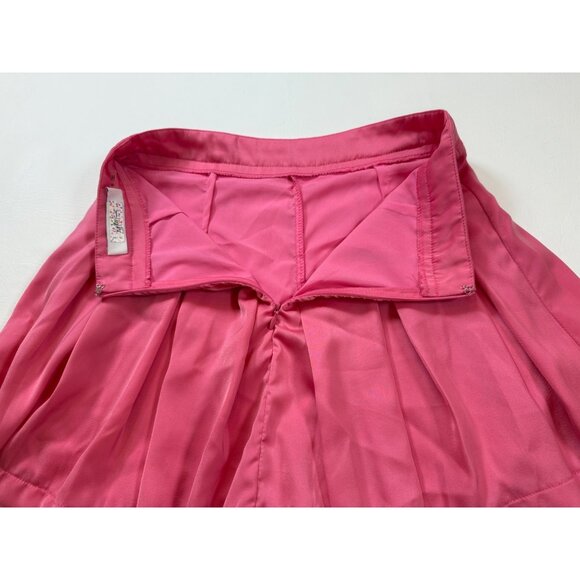 Do+Be Pleated Pink Skirt With Shorts 12" Length Lightweight Design (bin HH163) - Picture 8 of 9